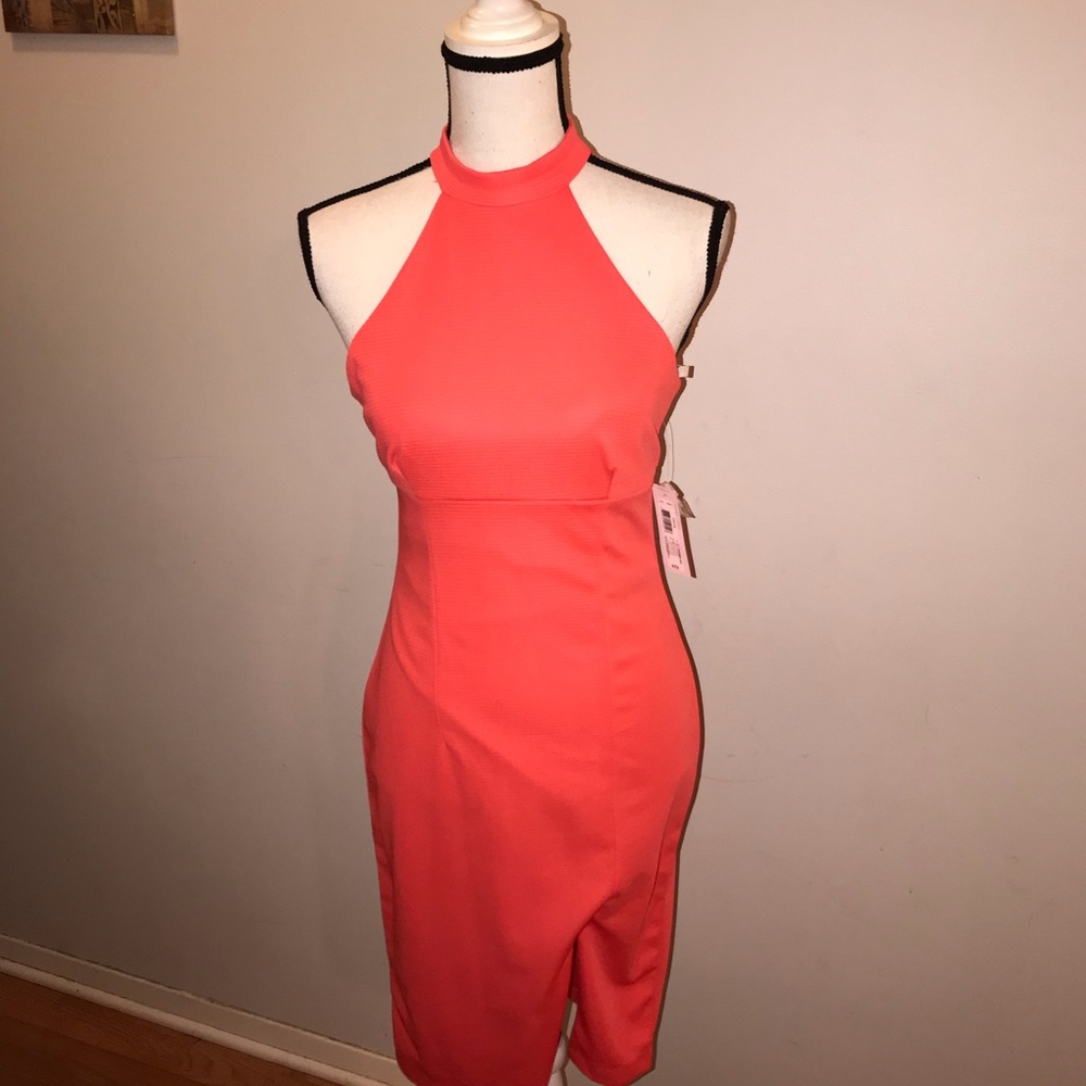 Bisou Bisou Michele Bohbot Coral Dress - Picture 2 of 3